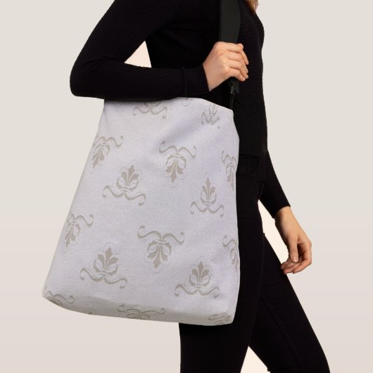 Grote, Crown Patterned Cross-Body Canvas tas (Dichtbij)