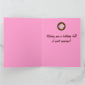 Grote Cupcake Gefeliciteerd Verjaardagskaart  Kaart (Binnen)