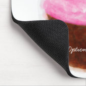 Grote Cupcake & Kers Aquarel Persoonlijk Muismat (Hoek)