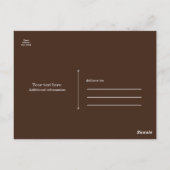 Grote Cupcake & Kers Waterverf Verjaardag Briefkaart (Achterkant)