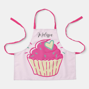 Grote Cupcake Kids Roze Schort