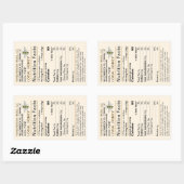 Grote Custom Honey Nutrition Label met Bee Gold (Vel)