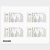 Grote Custom Honey Nutrition Label met Bee Gold (Vel)