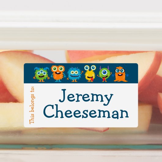 Grote Custom School Supply Labels voor kinderen (Aangebracht)