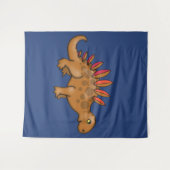Grote Cute Stegosaurus Kinder Muur Aanhangen voor  Wandkleed (Voorkant (horizontaal))