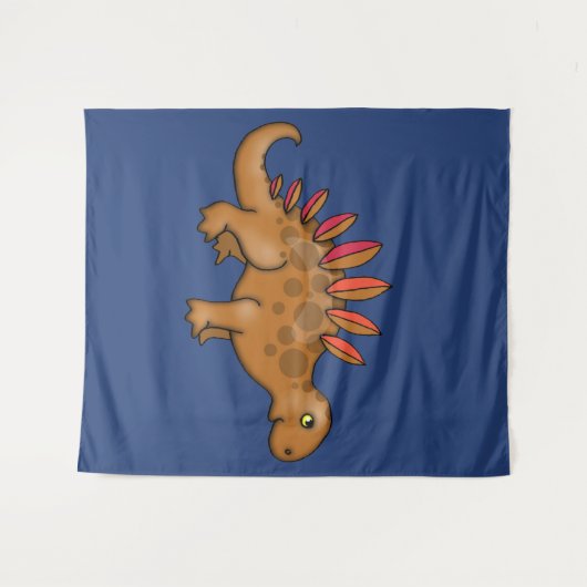 Grote Cute Stegosaurus Kinder Muur Aanhangen voor  Wandkleed (Voorkant (horizontaal))