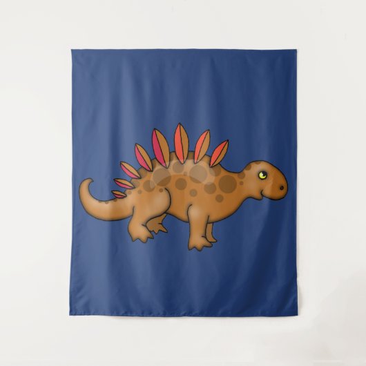 Grote Cute Stegosaurus Kinder Muur Aanhangen voor  Wandkleed (Voorkant)