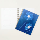 Grote cyanotype kosmos bloem agenda / planner (Display)