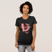 Grote D (roze-2xDk) T-shirt (Voorkant volledig)