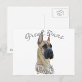 Grote Daan (brindle) Mam 2 Briefkaart (Voorkant / Achterkant)