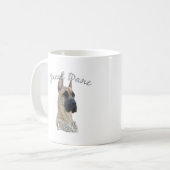Grote Daan (brindle) Mam 2 Koffiemok (Voorkant links)