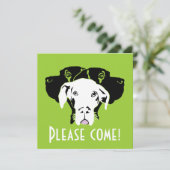 Grote daangezichten zweet | Doggenhaus Kaart (Staand voorkant)