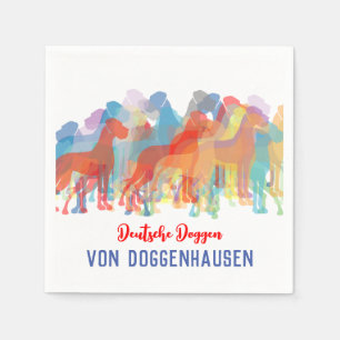 Grote daankleurig servet