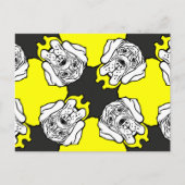 Grote Daanpatroonkoppen Briefkaart (Voorkant)