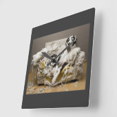 Grote daanwandkast vierkante klok (Hoek)