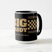 Grote Daddy Geruite Nepgoud en Zwart Mok (Voorkant rechts)