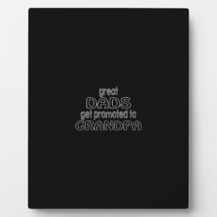 grote dads worden bevorderd tot opa fotoplaat