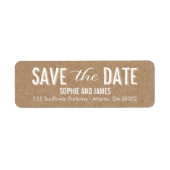 Grote dag Bewaar de datum Retouradres Labels (Voorkant)