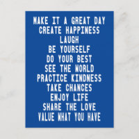 Grote Dag Blauw Graphic Inspirerend Quotes