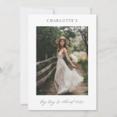 Grote Dag Eenvoudige Rustieke Boho Vrijgezellenfee Kaart (Voorkant)