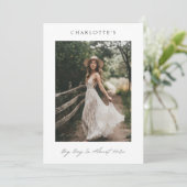 Grote Dag Eenvoudige Rustieke Boho Vrijgezellenfee Kaart (Staand voorkant)