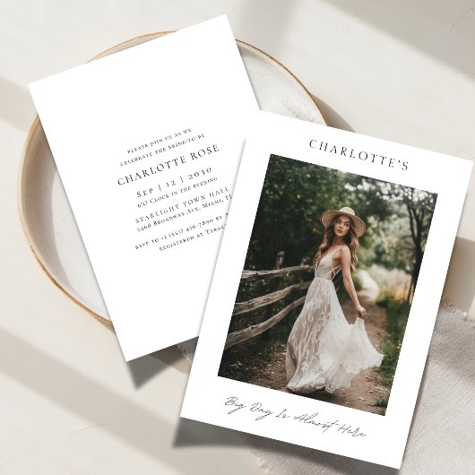 Grote Dag Eenvoudige Rustieke Boho Vrijgezellenfee Kaart