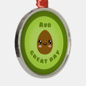 Grote dag in Avo Metalen Ornament (Rechts)