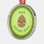 Grote dag in Avo Metalen Ornament (Links)