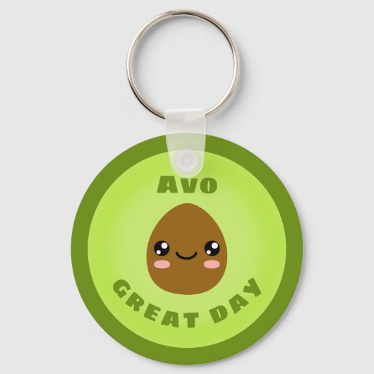 Grote dag in Avo Sleutelhanger (Voorkant)