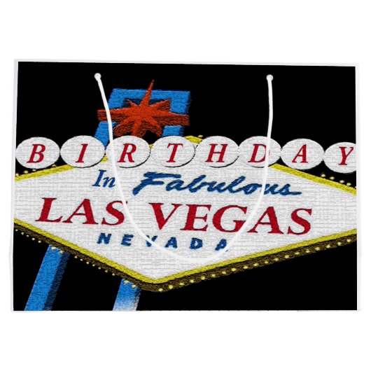 GROTE DAG IN LAS VEGAS Gift Bag Large Cadeautasje (Achterkant)