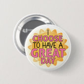 Grote dag pop ronde button 5,7 cm (Voorkant /achterkant)