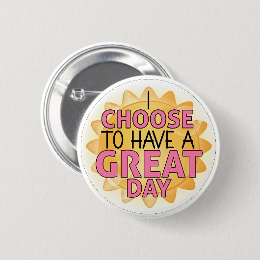 Grote dag pop ronde button 5,7 cm (Voorkant /achterkant)