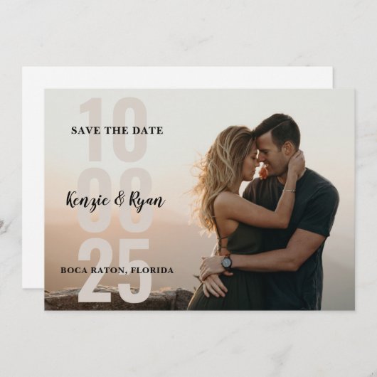 Grote Dag Save The Date (Voorkant / Achterkant)