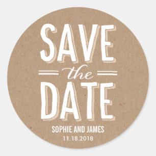 Grote Dag Save The Date Sticker