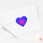 Grote dag voor de Blauwe en Magenta Hart Sticker (Envelop)