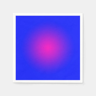Grote dag voor het blauw en magenta servet