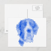 Grote Daguabstract Briefkaart (Voorkant / Achterkant)
