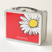 Grote Daisy Bloem Gepersonaliseerde Naam (Voorkant)