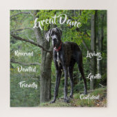 Grote Dane Dog Traits Jigsaw Puzzel spel (Verticaal)