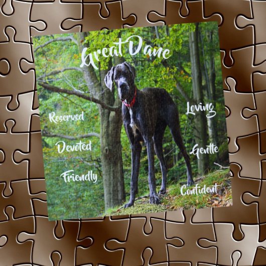 Grote Dane Dog Traits Jigsaw Puzzel spel