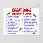 GROTE DANE-Eigendomwetten 2 Briefkaart (Voorkant)