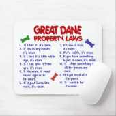 GROTE DANE-Eigendomwetten 2 Muismat (Met muis)