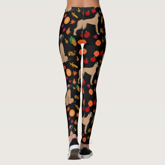 Grote dane Fawn Herfst Colour Leggings (Achterkant)