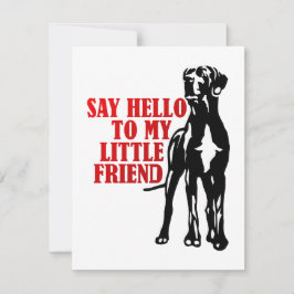 Grote Dane grappige kinder feestelijke uitnodiging