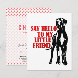 Grote Dane grappige kinder feestelijke uitnodiging