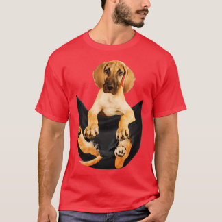 Grote dane hond met liefde t-shirt