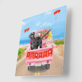 Grote Dane-hond Valentijnsdag-vrachtwagen Vierkante Klok (Hoek)