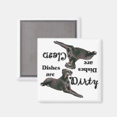 Grote Dane liefhebbers Vaatwasser magneet (Voorkant / Achterkant)