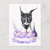 Grote Dane Mantle Birthday Cake Briefkaart (Voorkant)