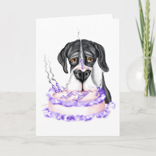 Grote Dane Mantle UC Birthday Cake Kaart